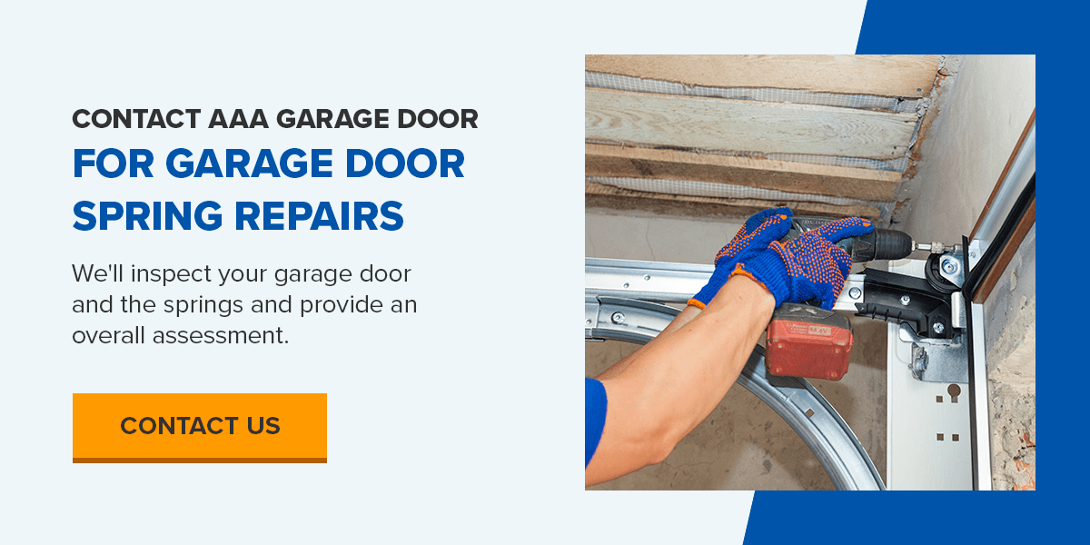 Contact AAA Garage Door for Garage Door Spring Repairs